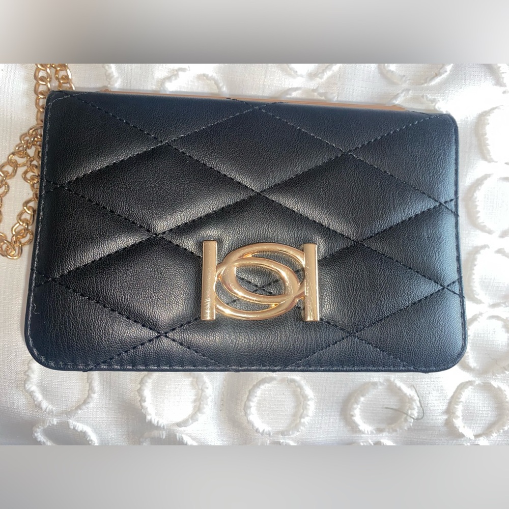 BEBE Elegant Black Quilted Women's Bag